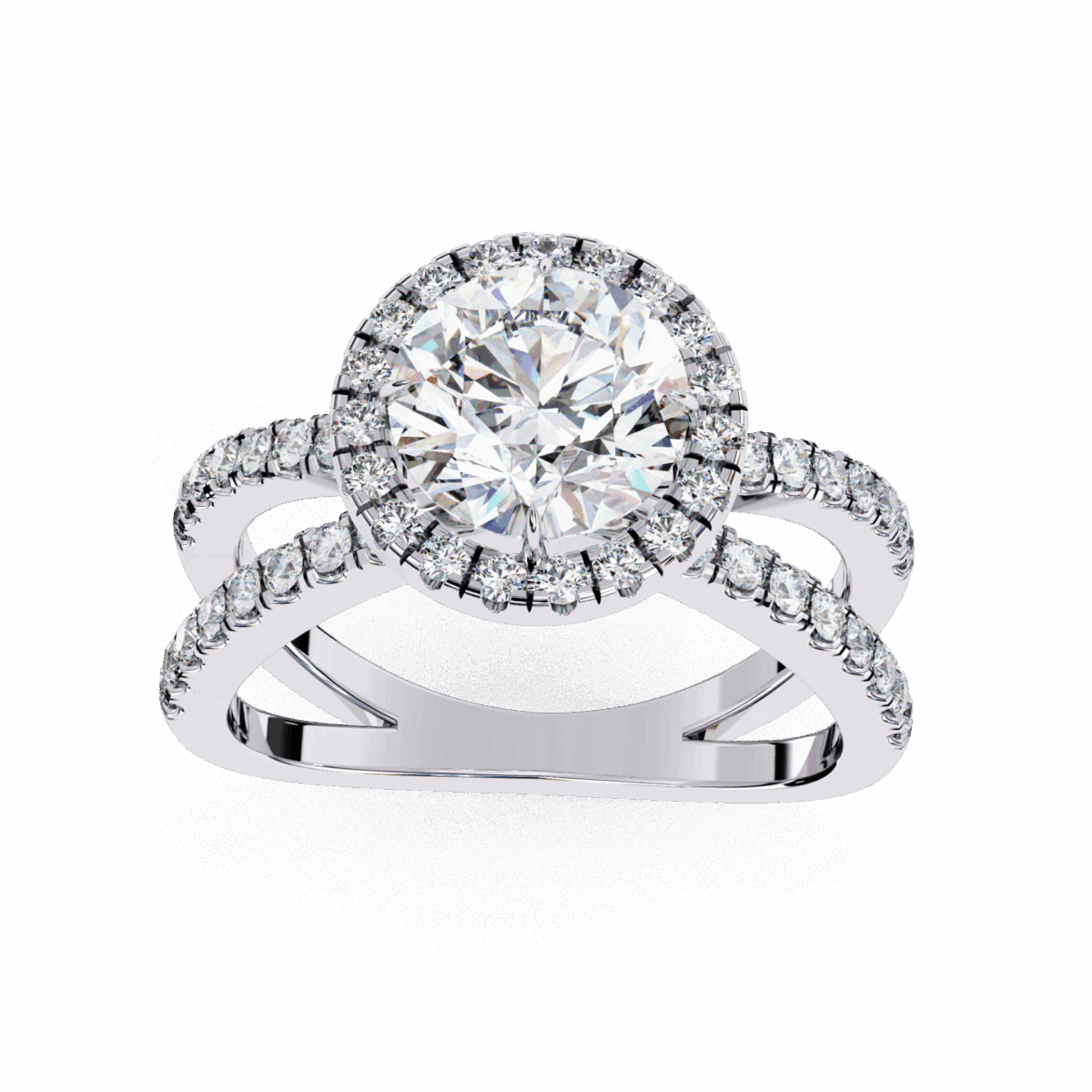 2 Carat Round Cut Signature Solitaire Ring  Image 4