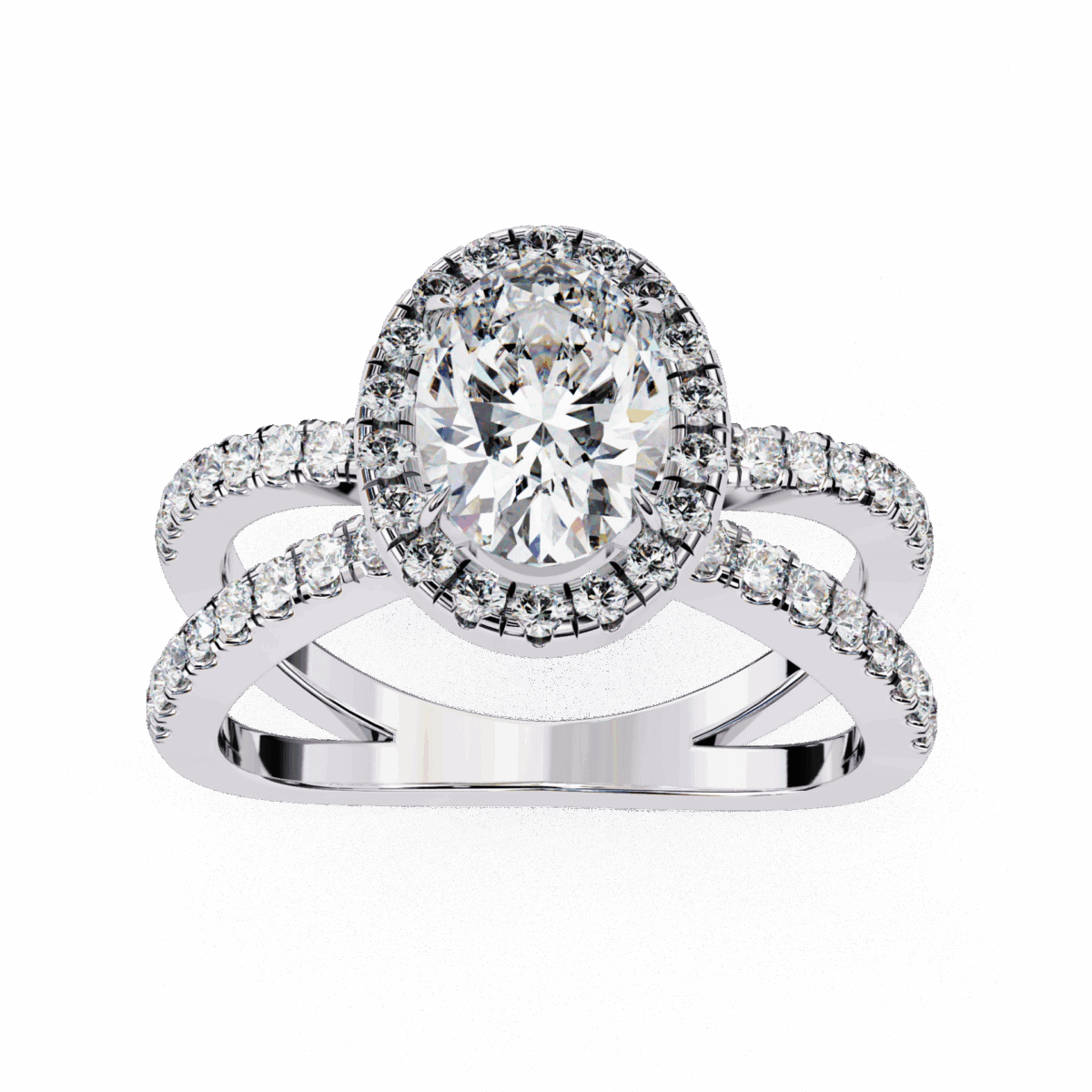 1.5 Carat Oval Cut Signature Solitaire Ring  Image 4