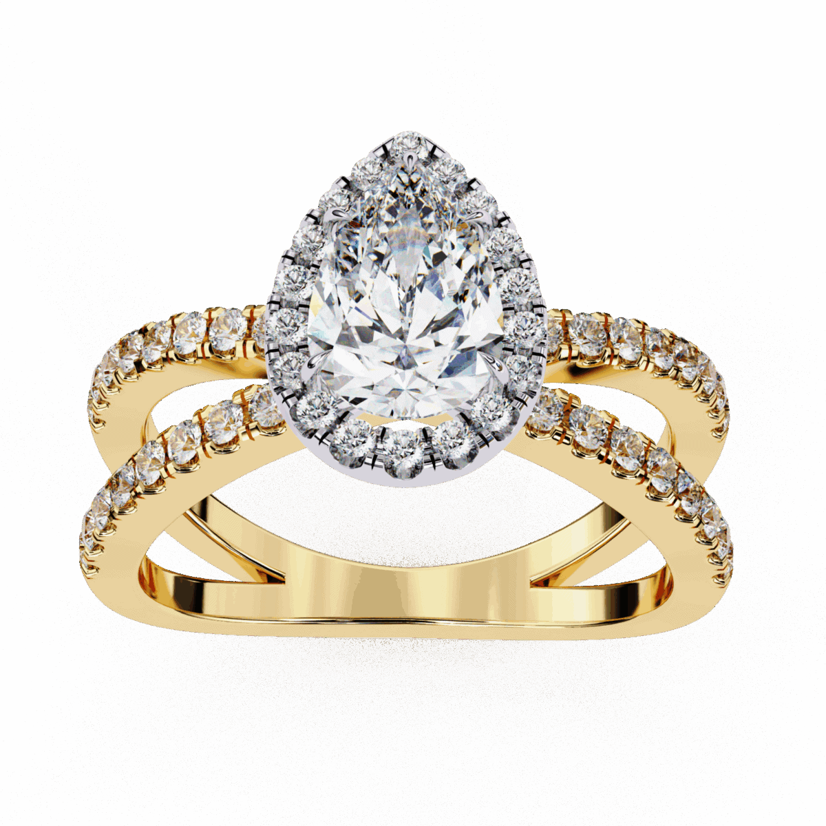 1.75 Carat Pear Cut Signature Solitaire Ring  Image 8