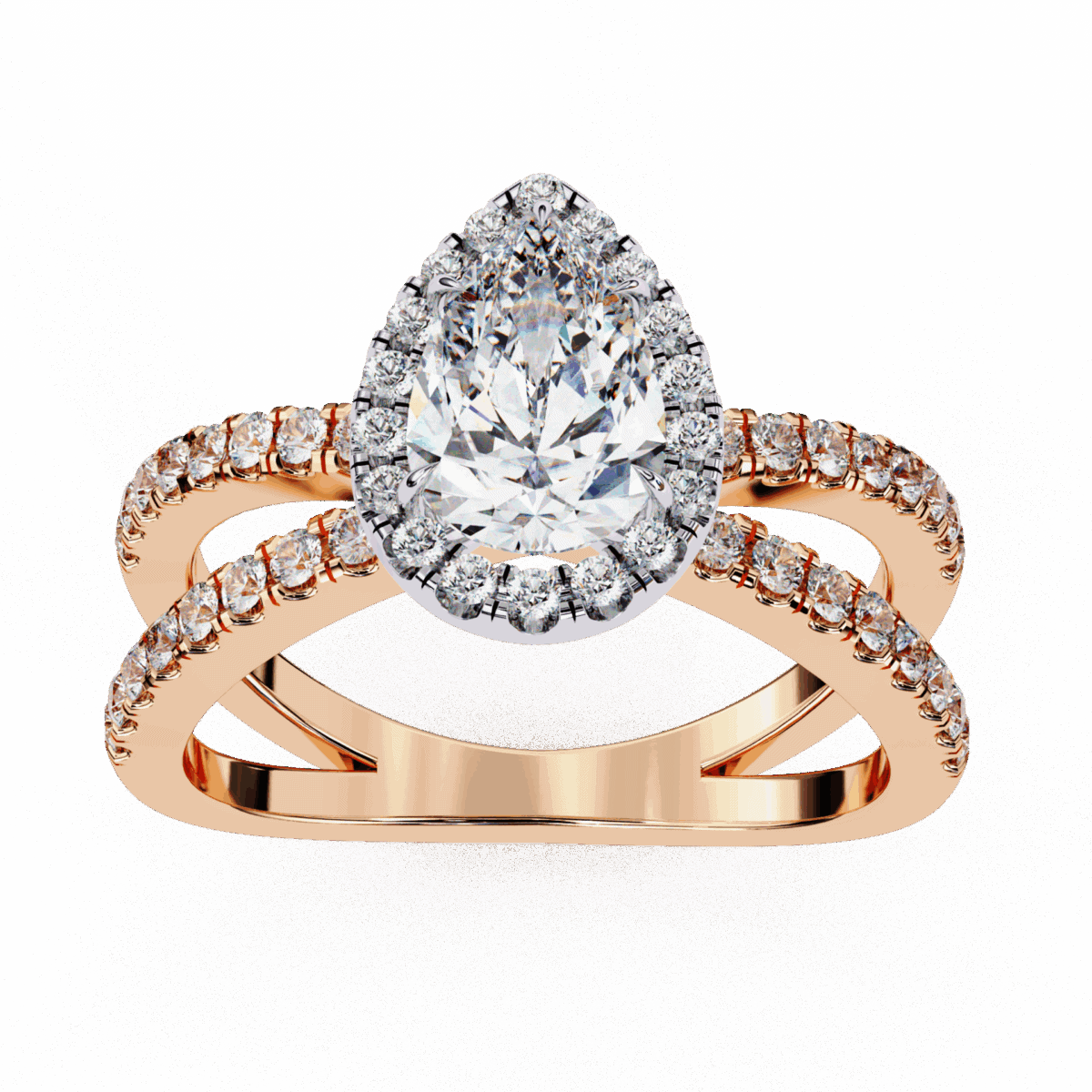 1.75 Carat Pear Cut Signature Solitaire Ring  Image 12