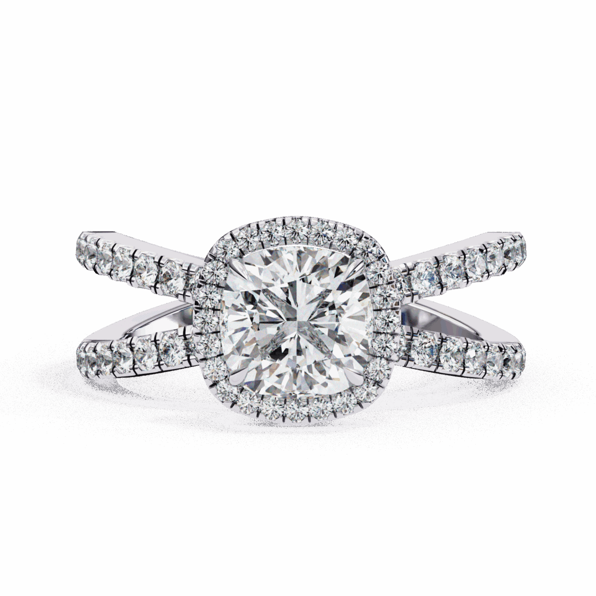 2.25 Carat Cushion Cut Signature Solitaire Ring  Image 1