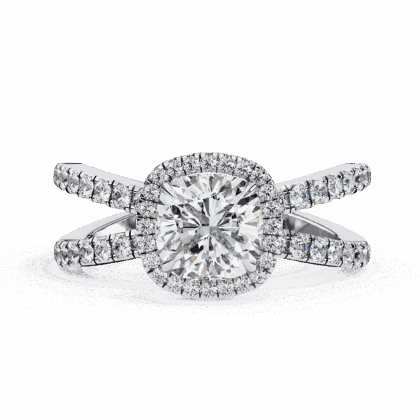 2.25 Carat Cushion Cut Signature Solitaire Ring