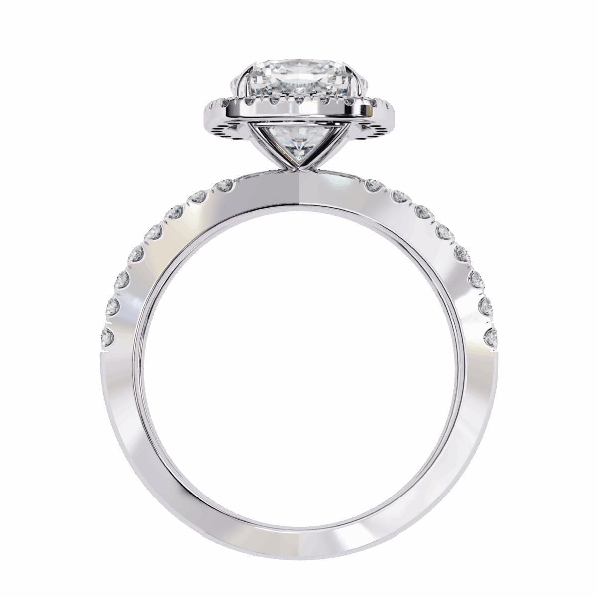 2.25 Carat Cushion Cut Signature Solitaire Ring  Image 3