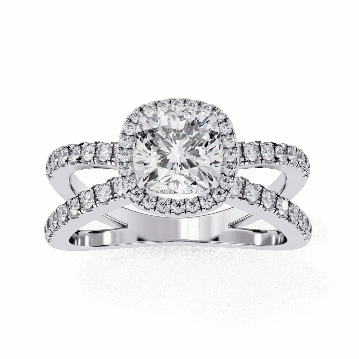 2.25 Carat Cushion Cut Signature Solitaire Ring  Image 4