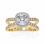 2.25 Carat Cushion Cut Signature Solitaire Ring - Image 8