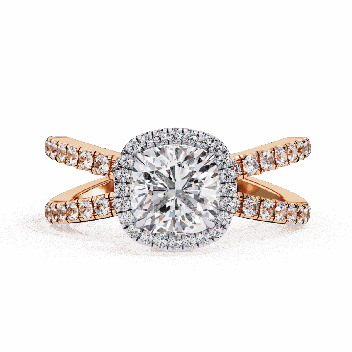 2.25 Carat Cushion Cut Signature Solitaire Ring  Image 9