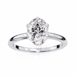 2.75 Carat Oval Cut Eternal Solitaire Engagement Ring - Image 4