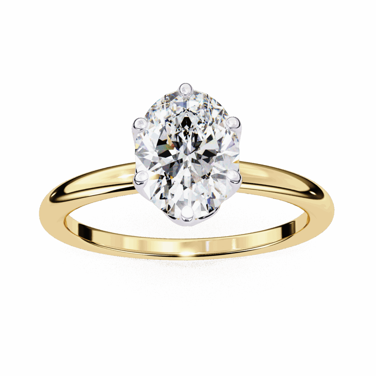 2.75 Carat Oval Cut Eternal Solitaire Engagement Ring  Image 8