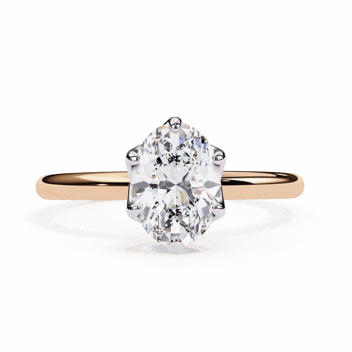 2.75 Carat Oval Cut Eternal Solitaire Engagement Ring  Image 9