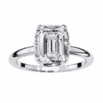 2.25 Carat Emerald Cut Eternal Solitaire Engagement Ring - Image 4