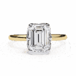 2.25 Carat Emerald Cut Eternal Solitaire Engagement Ring - Image 5