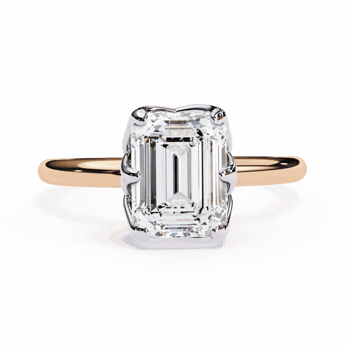 2.25 Carat Emerald Cut Eternal Solitaire Engagement Ring  Image 8