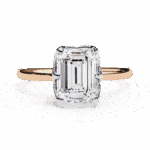 2.25 Carat Emerald Cut Eternal Solitaire Engagement Ring - Image 8
