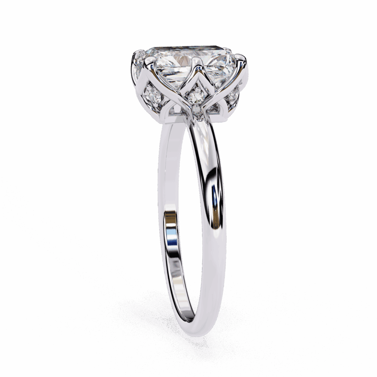 2.5 Carat Radiant Cut Eternal Solitaire Engagement Ring  Image 1
