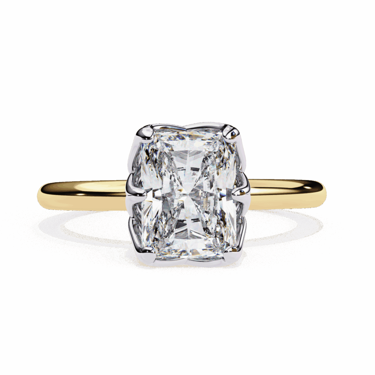 2.5 Carat Radiant Cut Eternal Solitaire Engagement Ring  Image 3