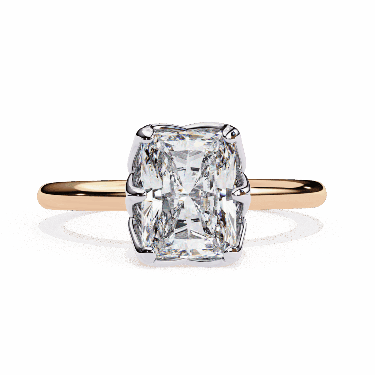 2.5 Carat Radiant Cut Eternal Solitaire Engagement Ring  Image 7