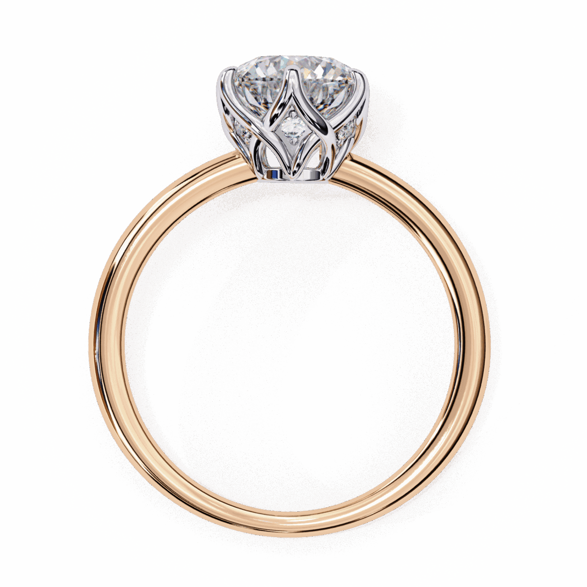 1.5 Carat Round Cut Eternal Solitaire Engagement Ring  Image 9