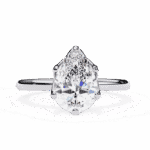 1.75 Carat Pear Cut Eternal Solitaire Engagement Ring
