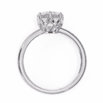 1.75 Carat Pear Cut Eternal Solitaire Engagement Ring - Image 3