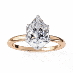 1.75 Carat Pear Cut Eternal Solitaire Engagement Ring - Image 12