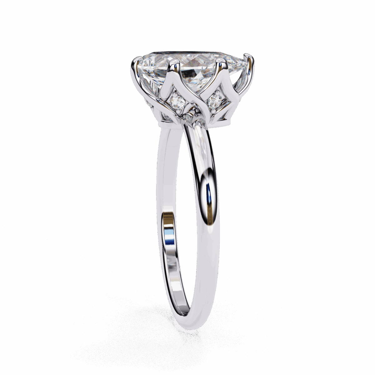 1.25 Carat Marquise Cut Eternal Solitaire Engagement Ring  Image 2