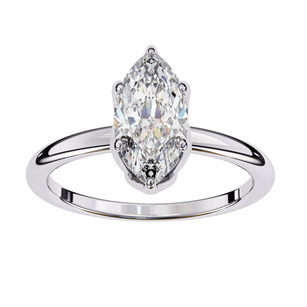 1.25 Carat Marquise Cut Eternal Solitaire Engagement Ring  Image 4