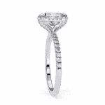 2.5 Carat Princess Cut Forever Solitaire Wedding Ring - Image 2