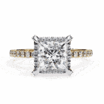 2.5 Carat Princess Cut Forever Solitaire Wedding Ring - Image 5