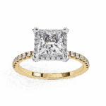 2.5 Carat Princess Cut Forever Solitaire Wedding Ring - Image 8