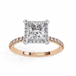 2.5 Carat Princess Cut Forever Solitaire Wedding Ring - Image 12