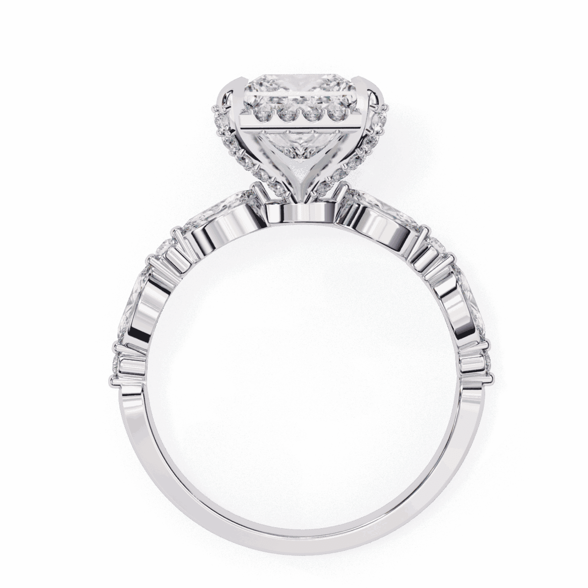 3 Carat Princess Cut The Icon Solitaire Ring  Image 3