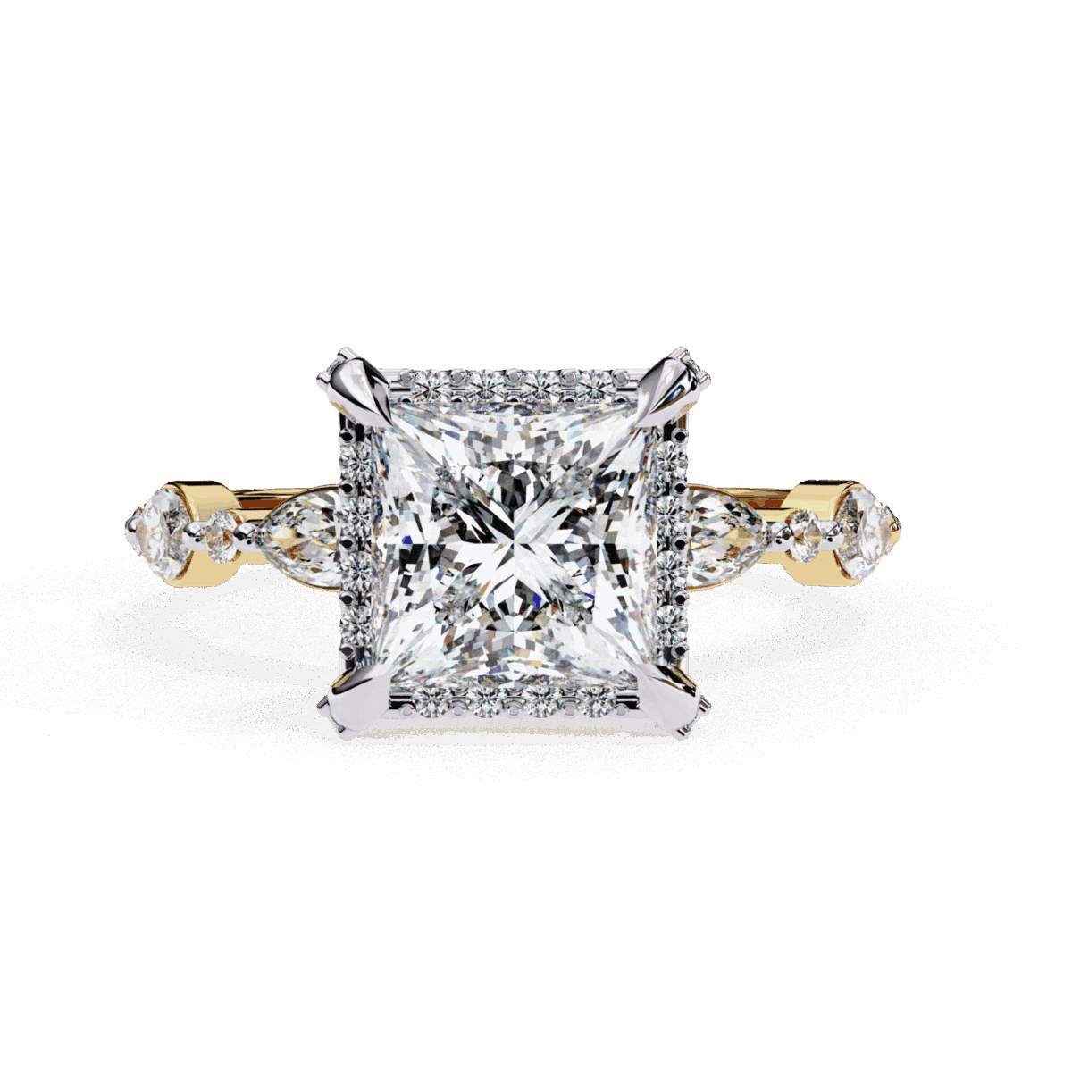 3 Carat Princess Cut The Icon Solitaire Ring  Image 5