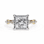 3 Carat Princess Cut The Icon Solitaire Ring - Image 5