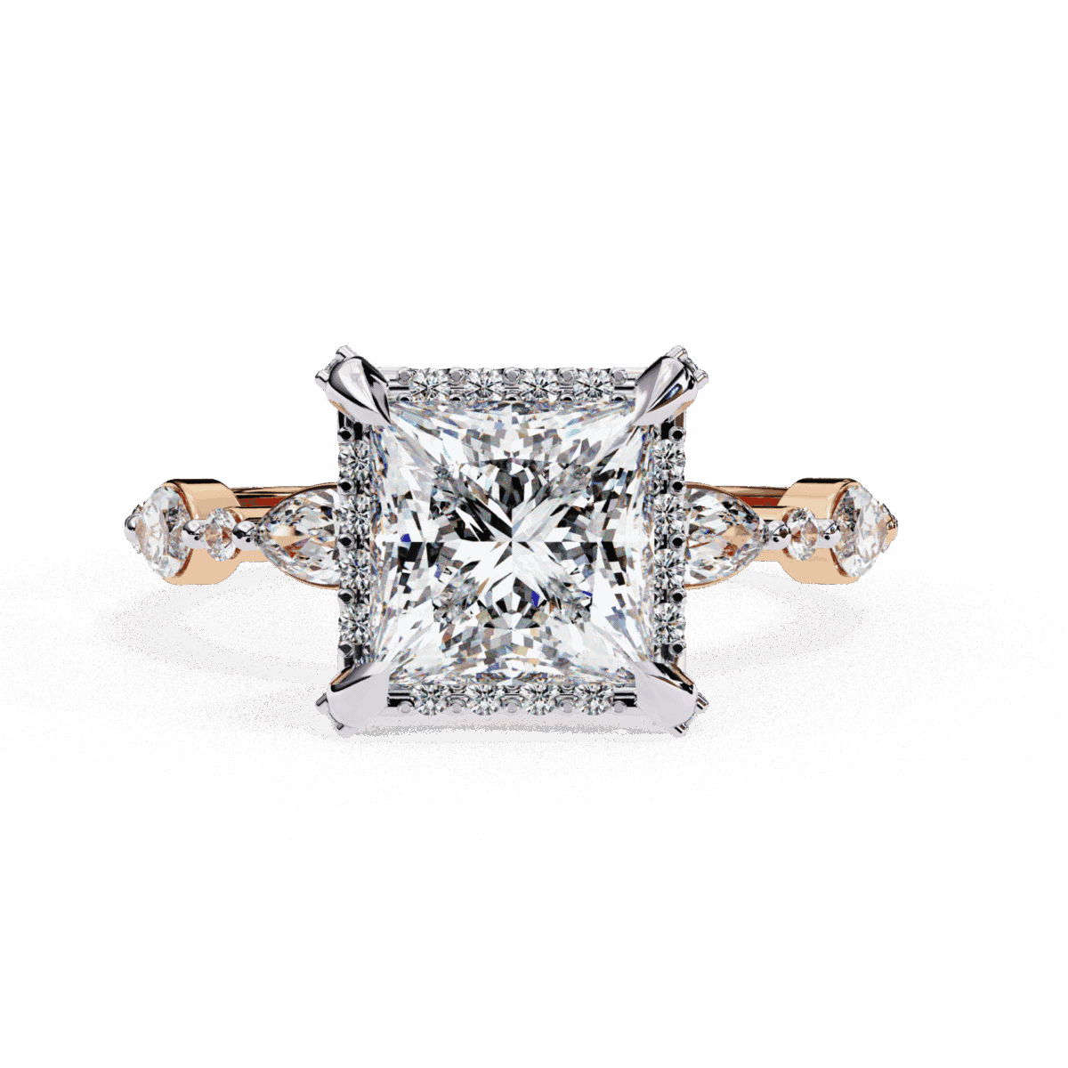 3 Carat Princess Cut The Icon Solitaire Ring  Image 9