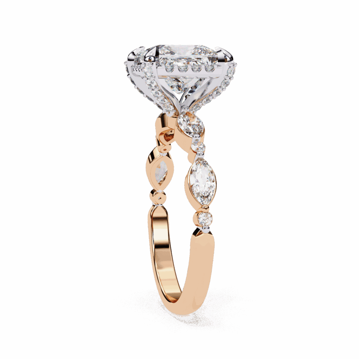 3 Carat Princess Cut The Icon Solitaire Ring  Image 10