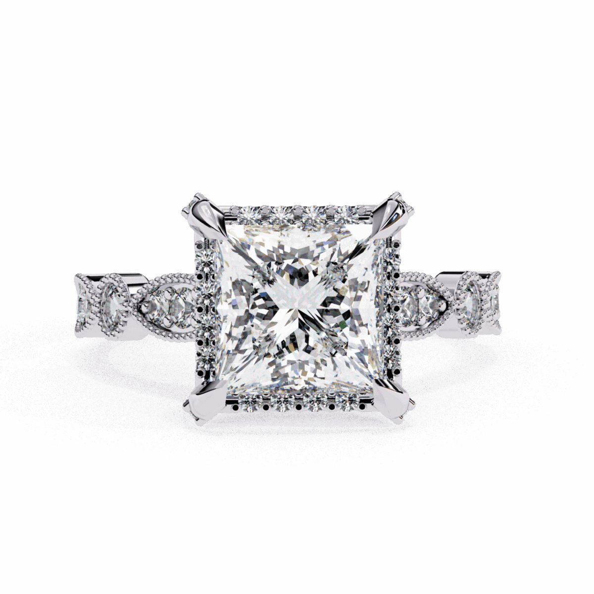 2.5 Carat Princess Cut The Icon Solitaire Ring  Image 1