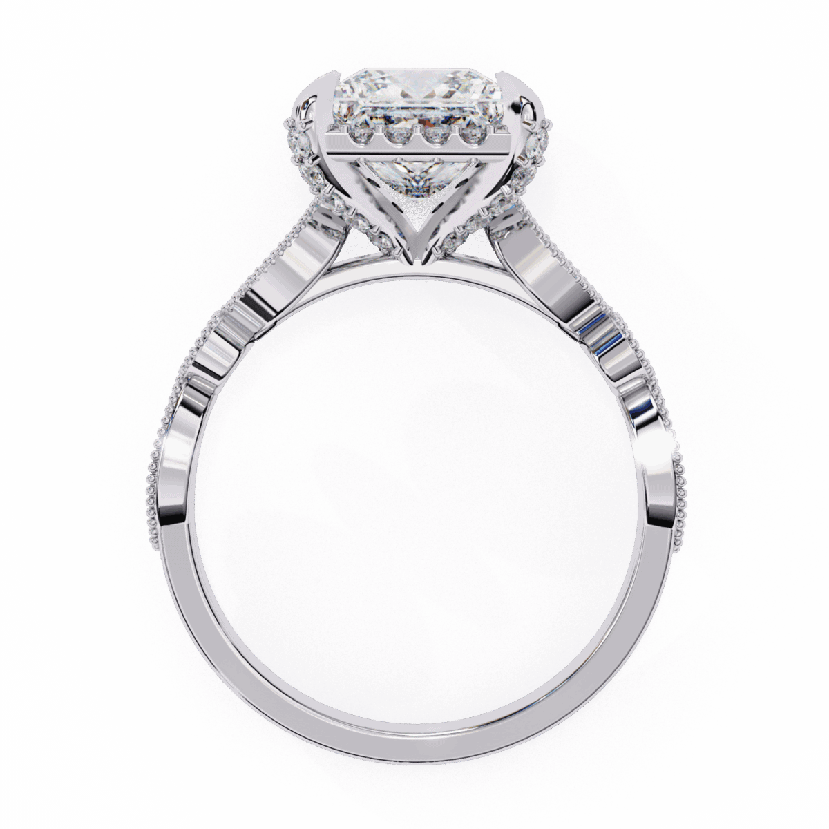 2.5 Carat Princess Cut The Icon Solitaire Ring  Image 3