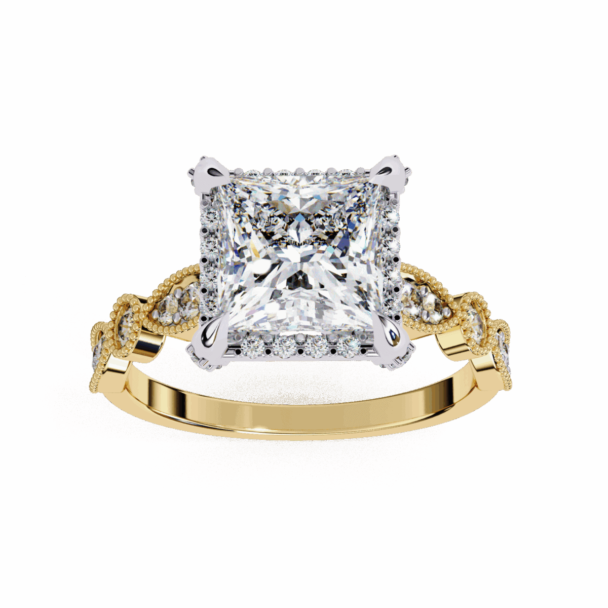 2.5 Carat Princess Cut The Icon Solitaire Ring  Image 8