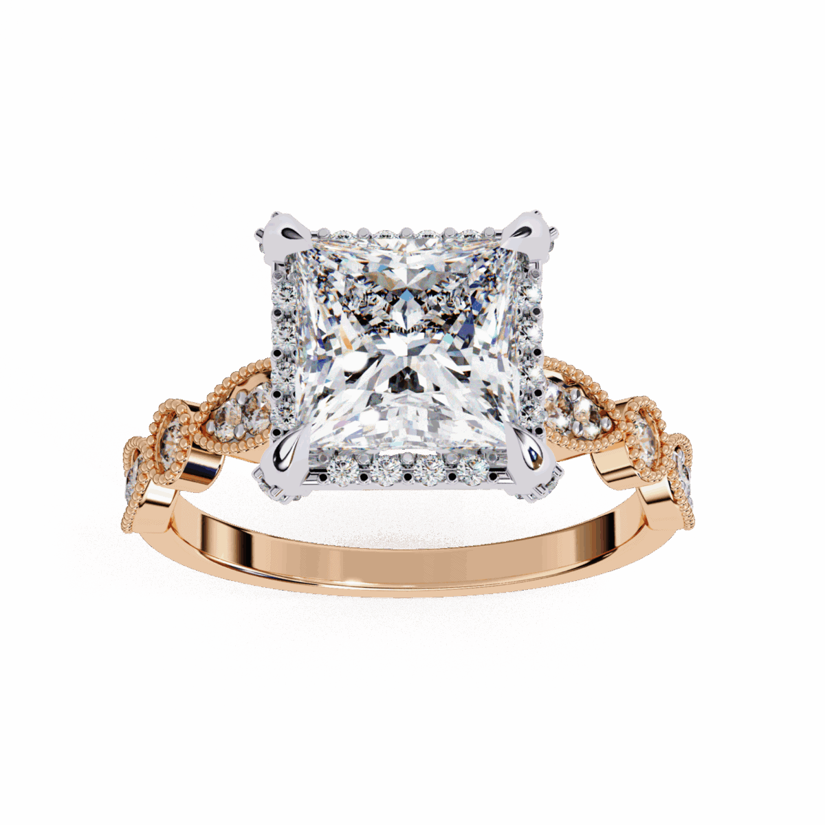 2.5 Carat Princess Cut The Icon Solitaire Ring  Image 12