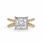 2.25 Carat Princess Cut Solitaire in Hidden Halo - Image 5