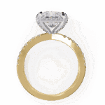 2.25 Carat Princess Cut Solitaire in Hidden Halo - Image 7