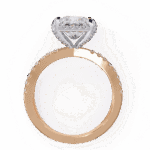 2.25 Carat Princess Cut Solitaire in Hidden Halo - Image 11