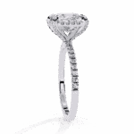 2.5 Carat Princess Cut Solitaire in Hidden Halo - Image 2