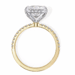 2.5 Carat Princess Cut Solitaire in Hidden Halo - Image 7