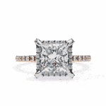 2.5 Carat Princess Cut Solitaire in Hidden Halo - Image 9