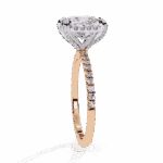 2.5 Carat Princess Cut Solitaire in Hidden Halo - Image 10