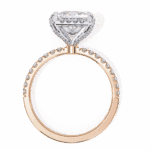 2.5 Carat Princess Cut Solitaire in Hidden Halo - Image 11