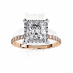 2.5 Carat Princess Cut Solitaire in Hidden Halo - Image 12