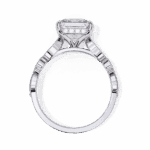 2.5 Carat Princess Cut Solitaire in Bezel Setting - Image 3