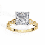 2.5 Carat Princess Cut Solitaire in Bezel Setting - Image 8